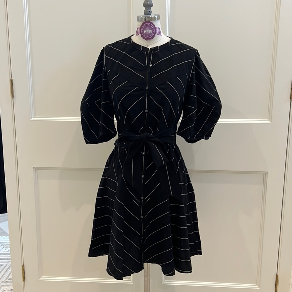 COPY - Rebecca Taylor la vie dress black and white